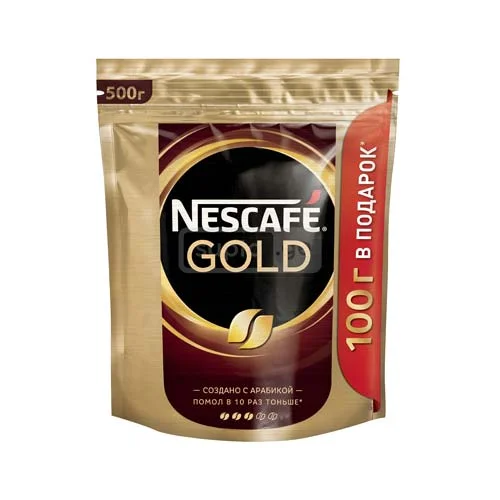 NESCAFE-ნესკაფე GOLD ხსნადი ყავა პაკეტში 500გრ